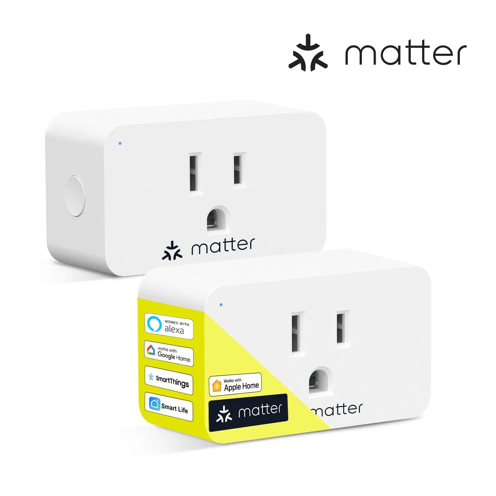 Minoston Matter Smart Plug Compatible with Google Home and Alexa