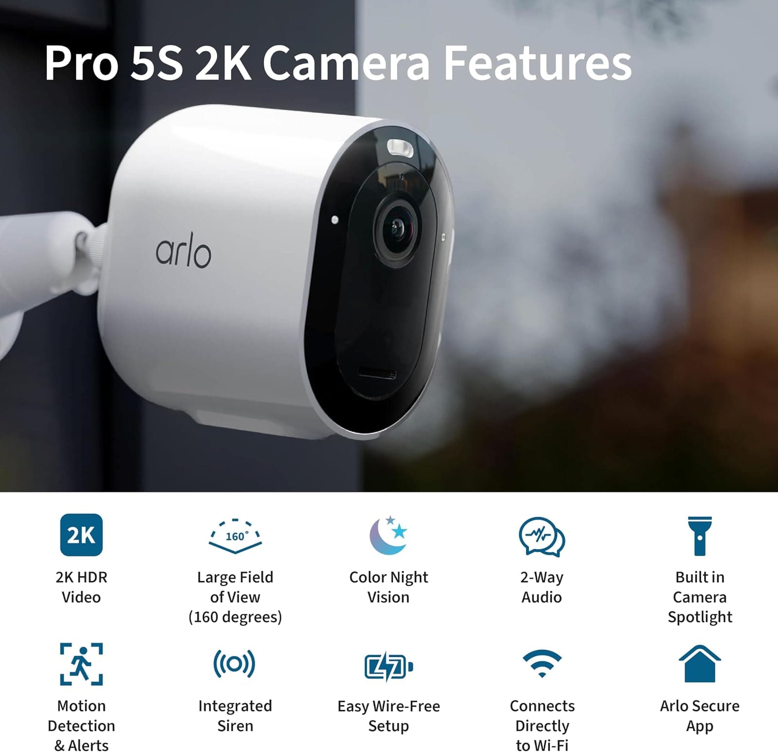 Arlo Pro 5S 2K Spotlight Camera (4-Camera Kit)