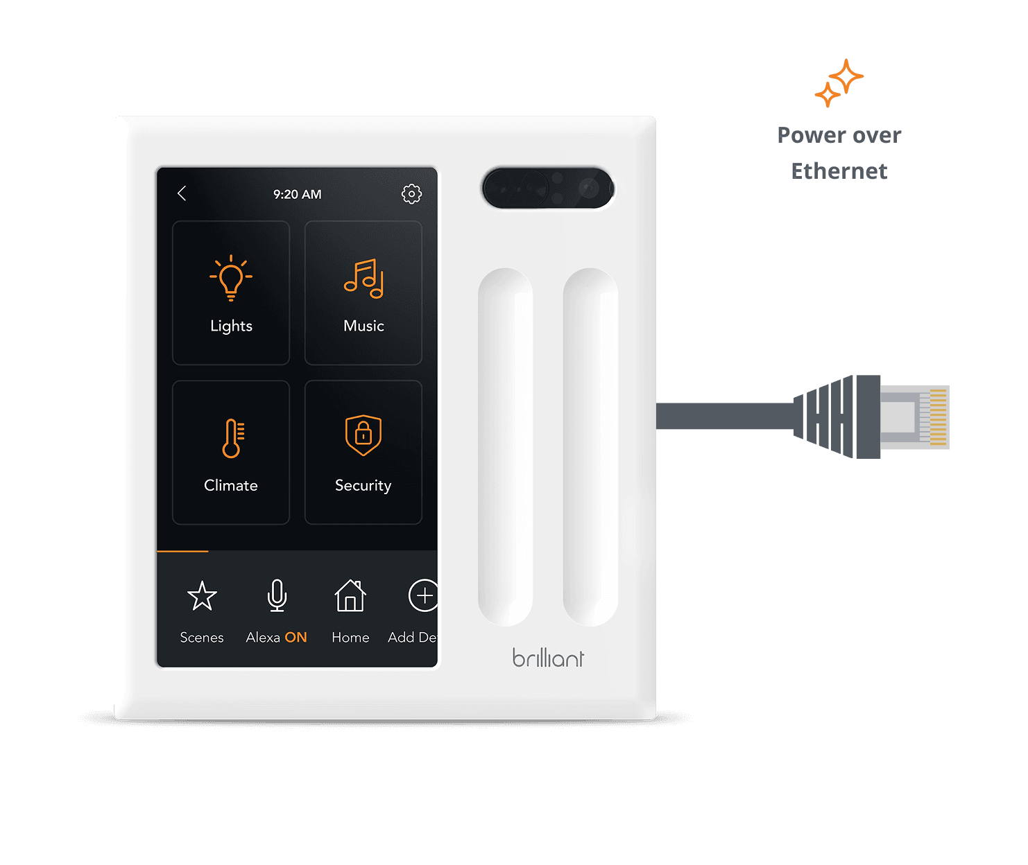 Brilliant Power over Ethernet Smart Home Control
