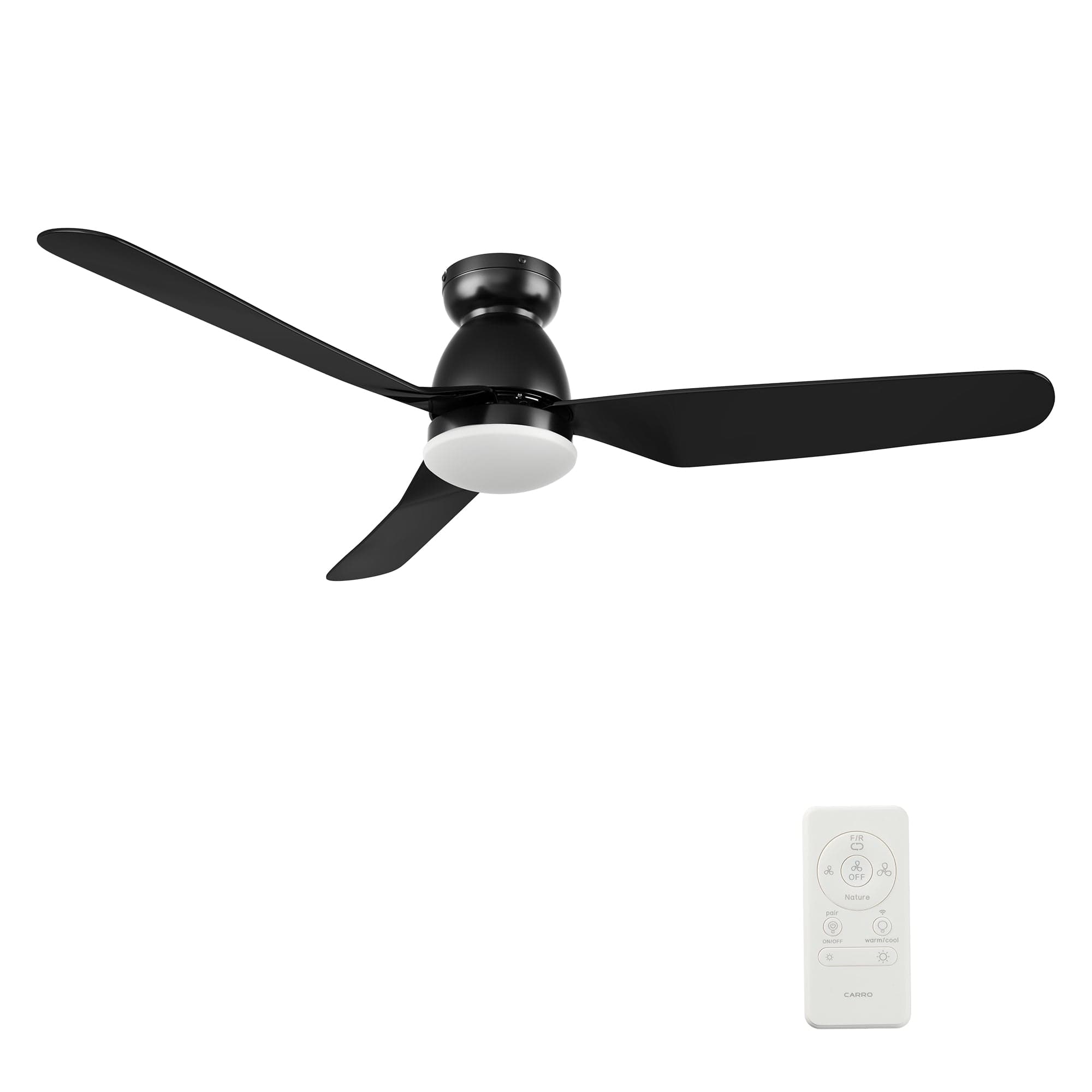 Carro Denver 52 inch 3-Blade Flush Mount Smart Ceiling Fan