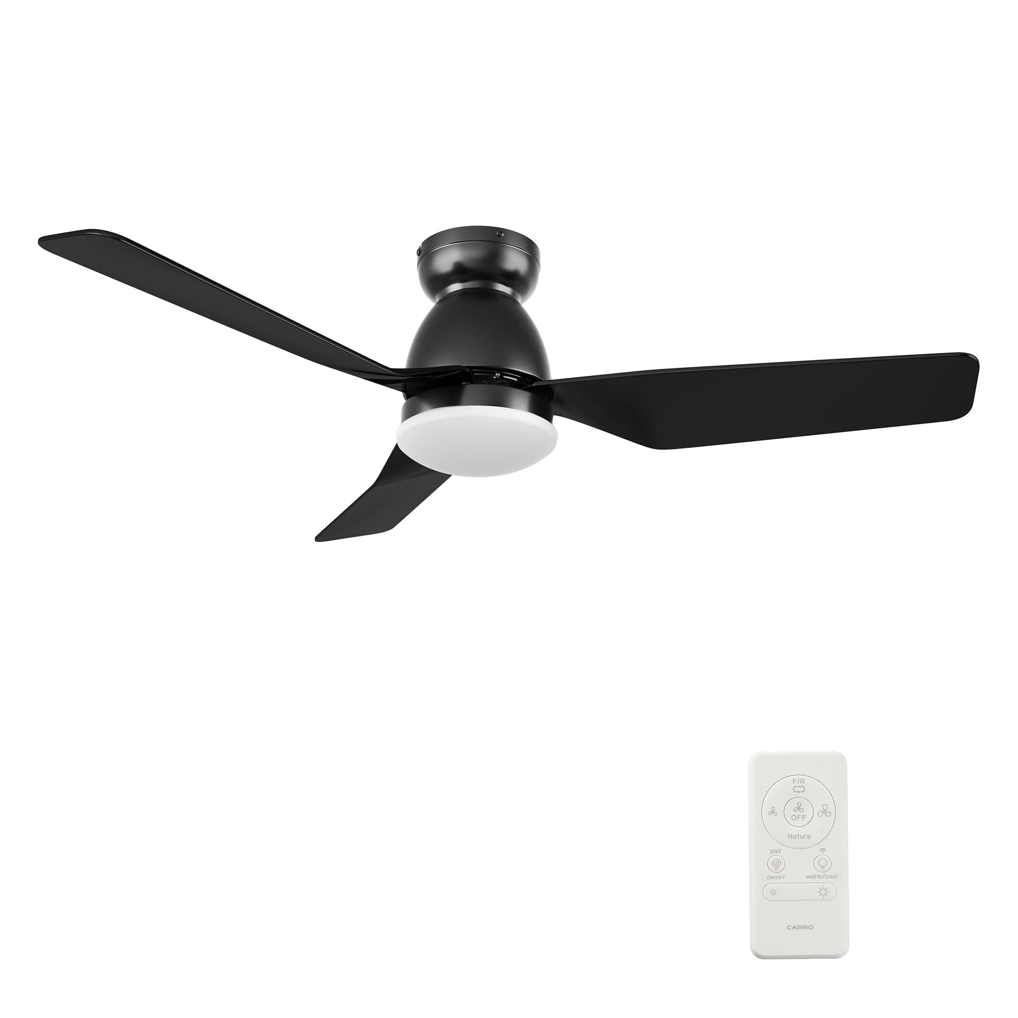 Carro Kensee 44 inch 3-Blade Flush Mount Smart Ceiling Fan