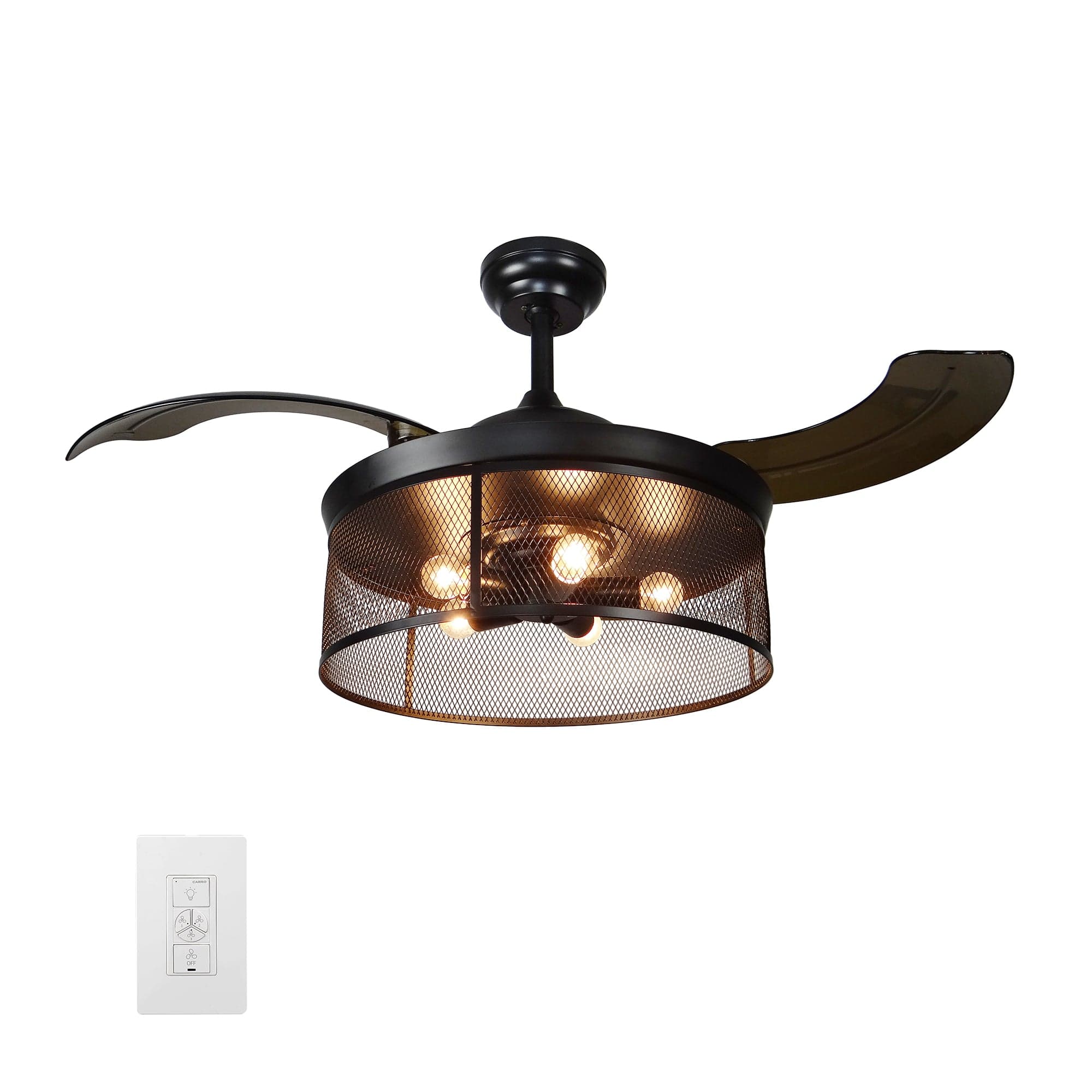 Carro Paloma 42 inch 3-Blade Retractable Blades Smart Ceiling Fan