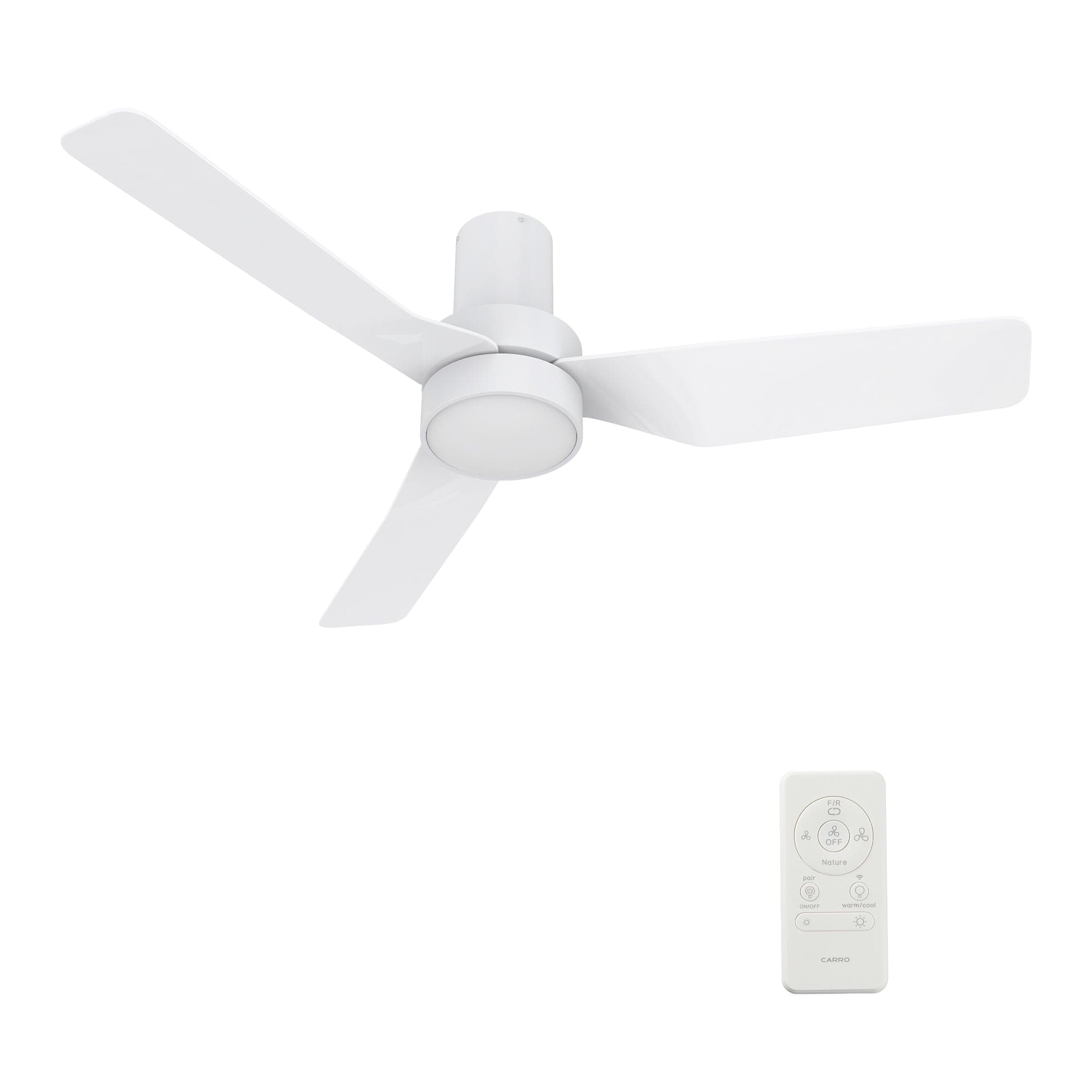 Carro Porter 44 inch 3-Blade Flush Mount Smart Ceiling Fan