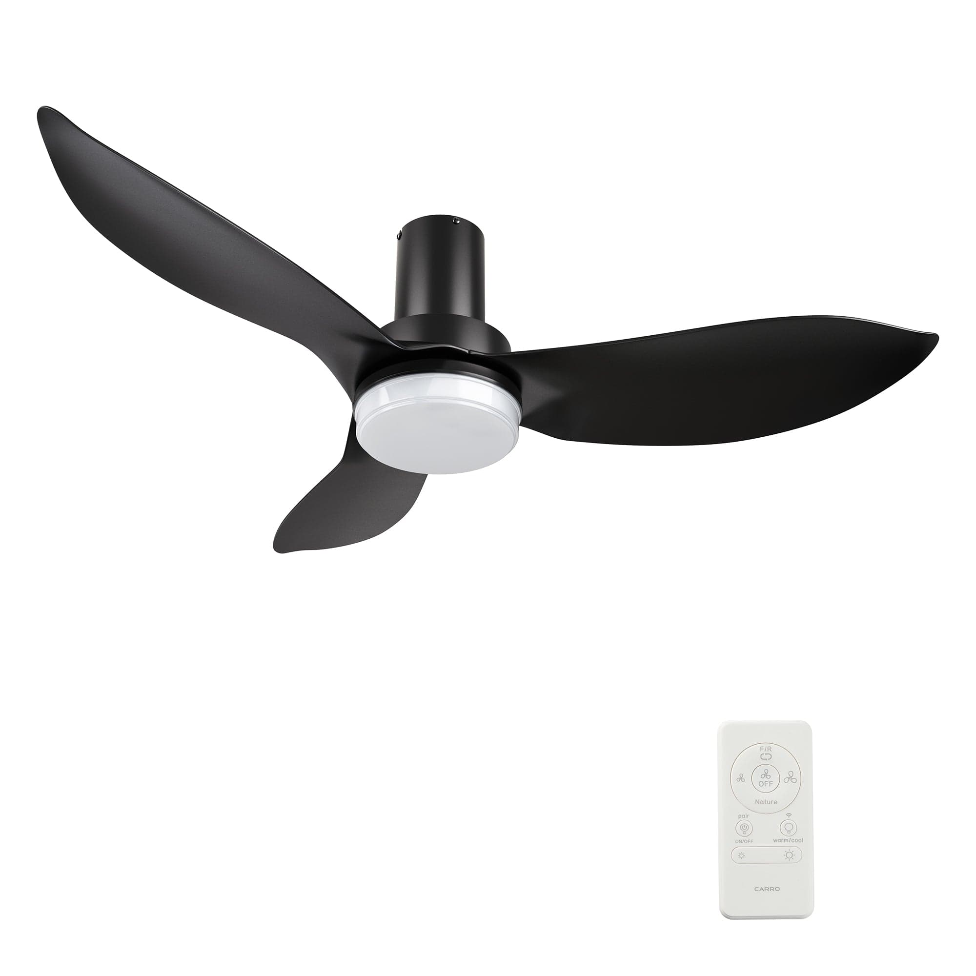 Carro Ryna 45 inch 3-Blade Flush Mount Smart Ceiling Fan