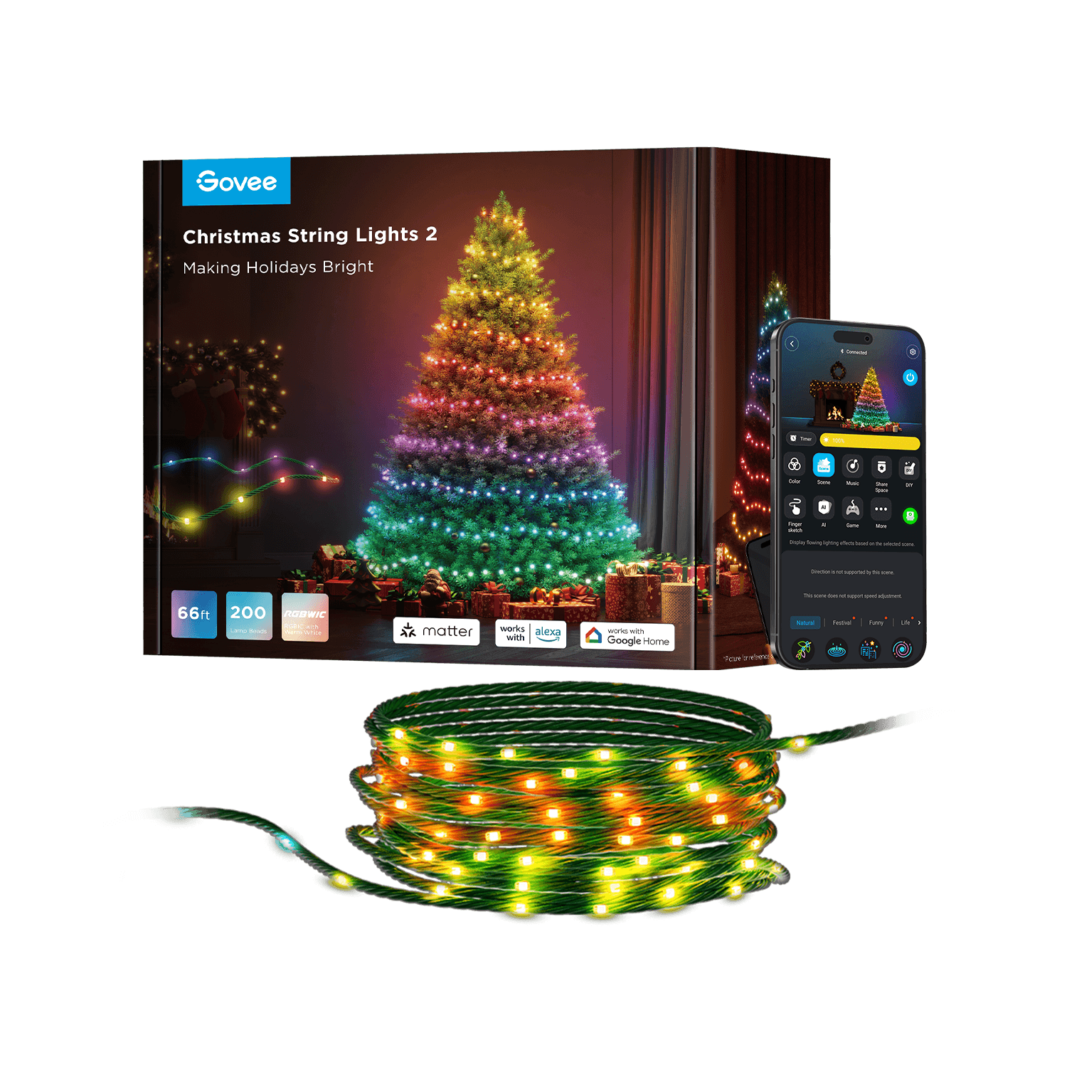 Govee Christmas String Lights 2