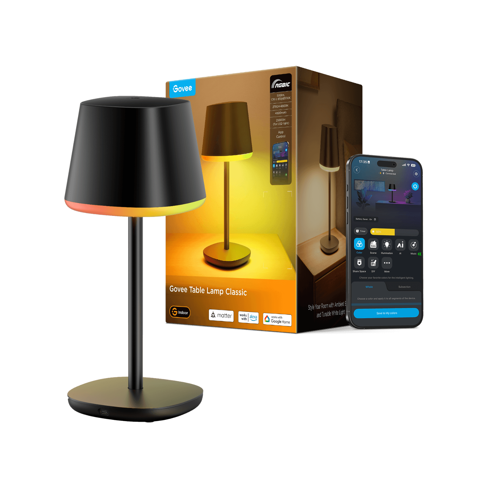 Govee Cordless Smart LED Table Lamp