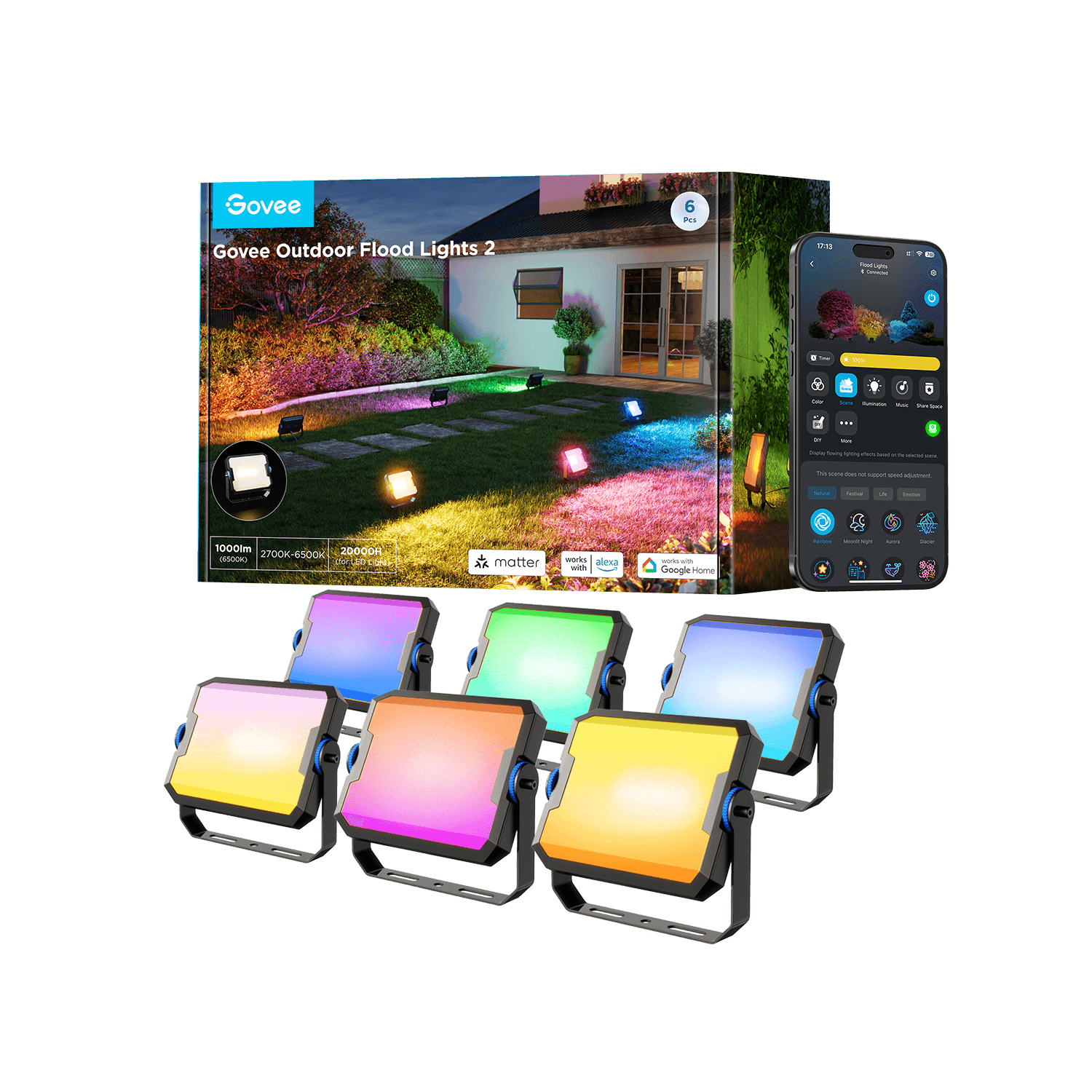 Govee Outdoor LED Flood Lights 2