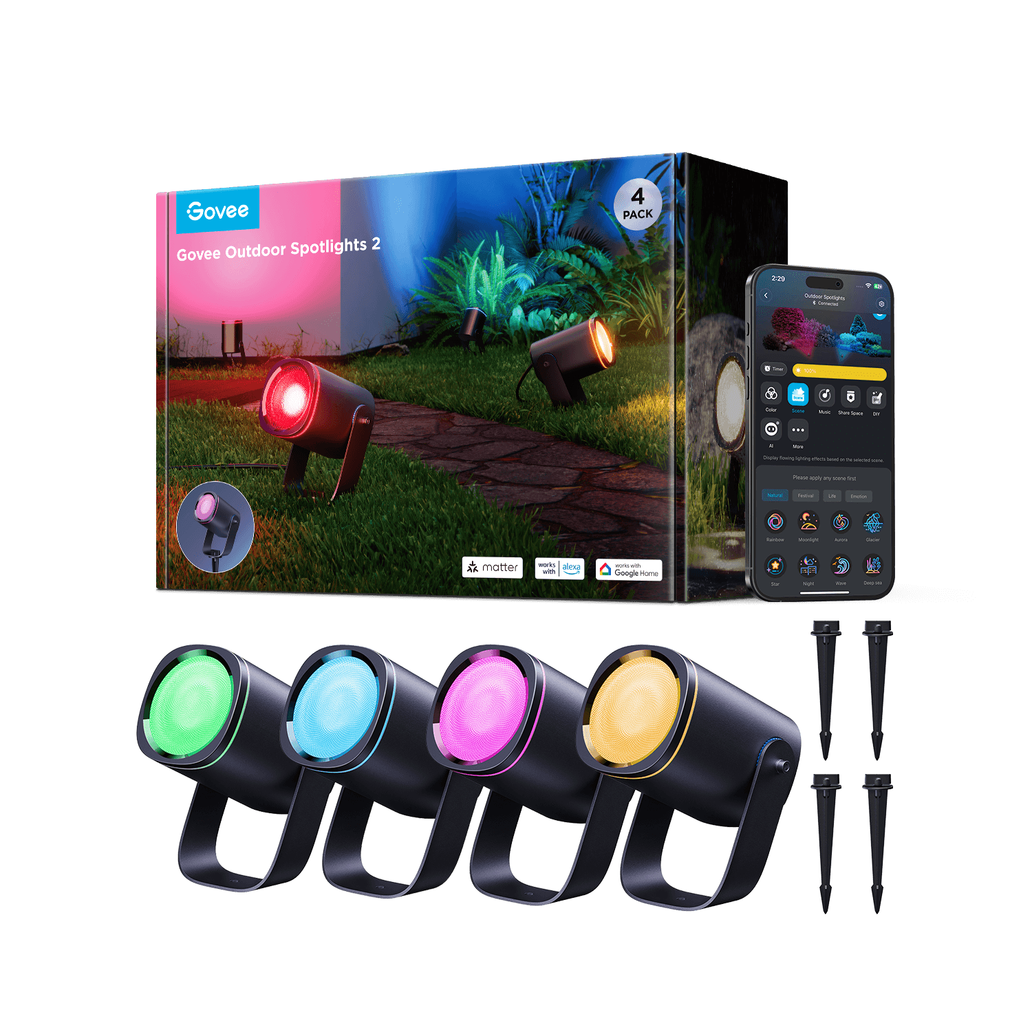 Govee Outdoor Spotlights 2