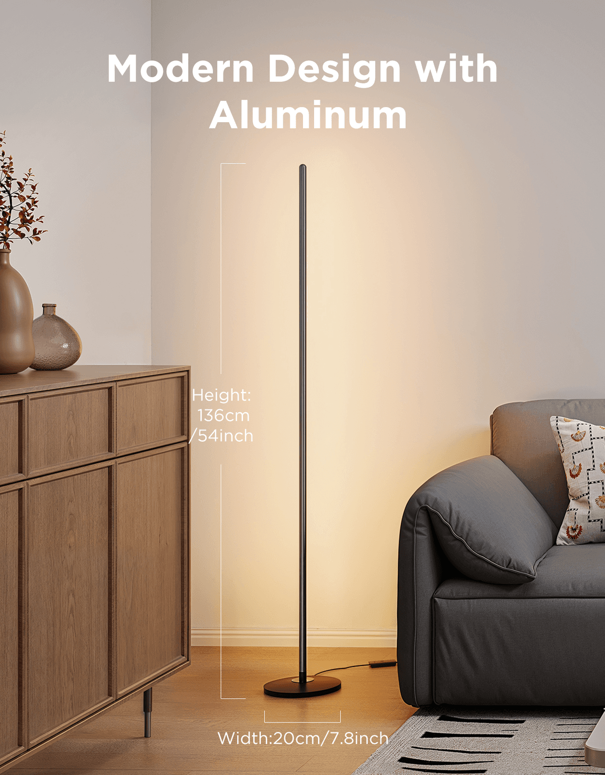Govee RGBICW Smart Corner Floor Lamp