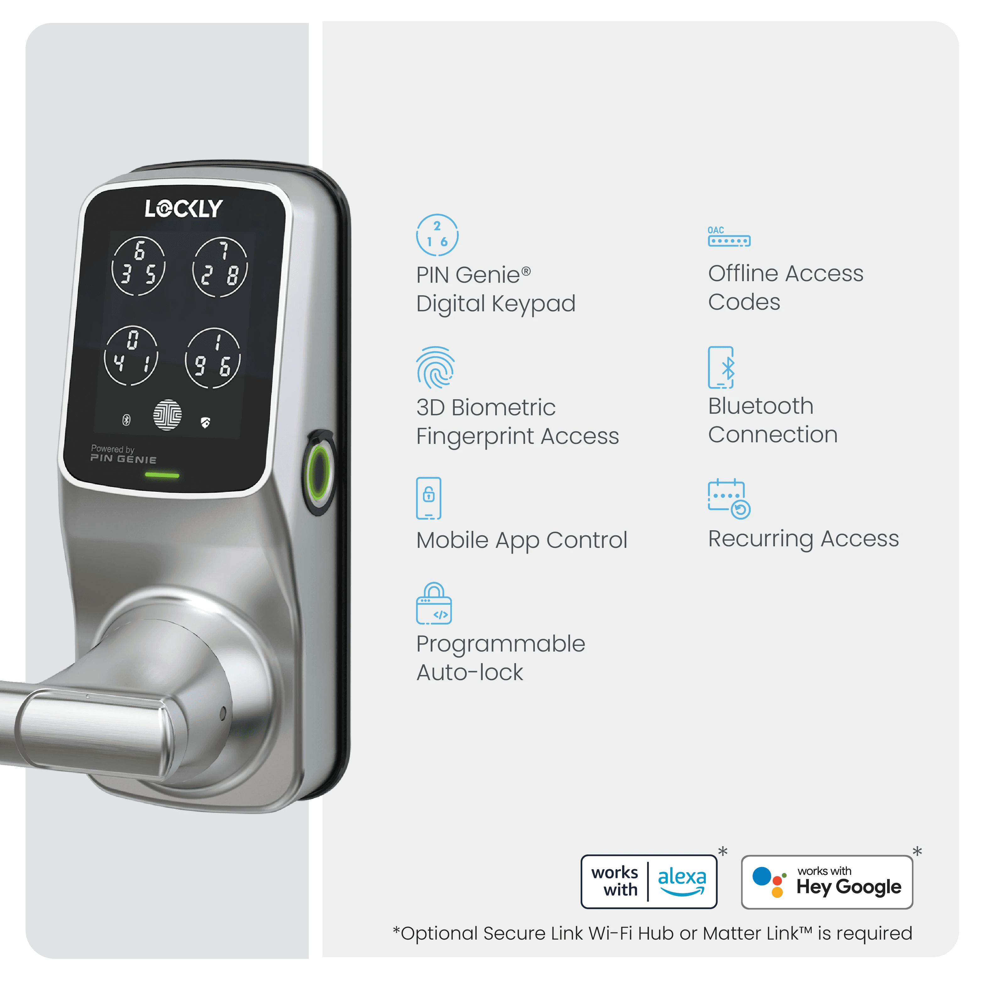 Peek-Proof Lockly Secure Plus Smart Lock