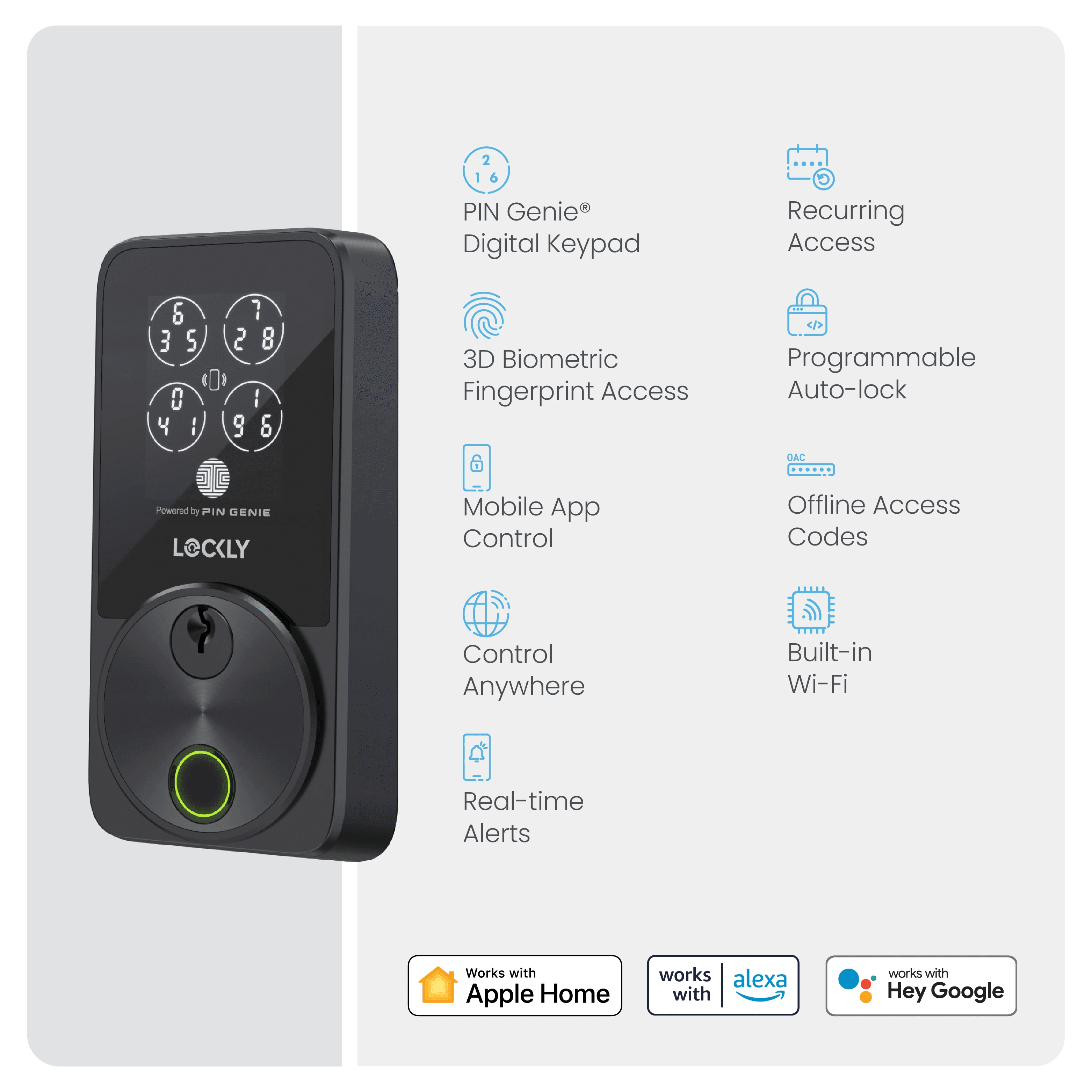Secure Pro Zeno Series Fingerprint Deadbolt