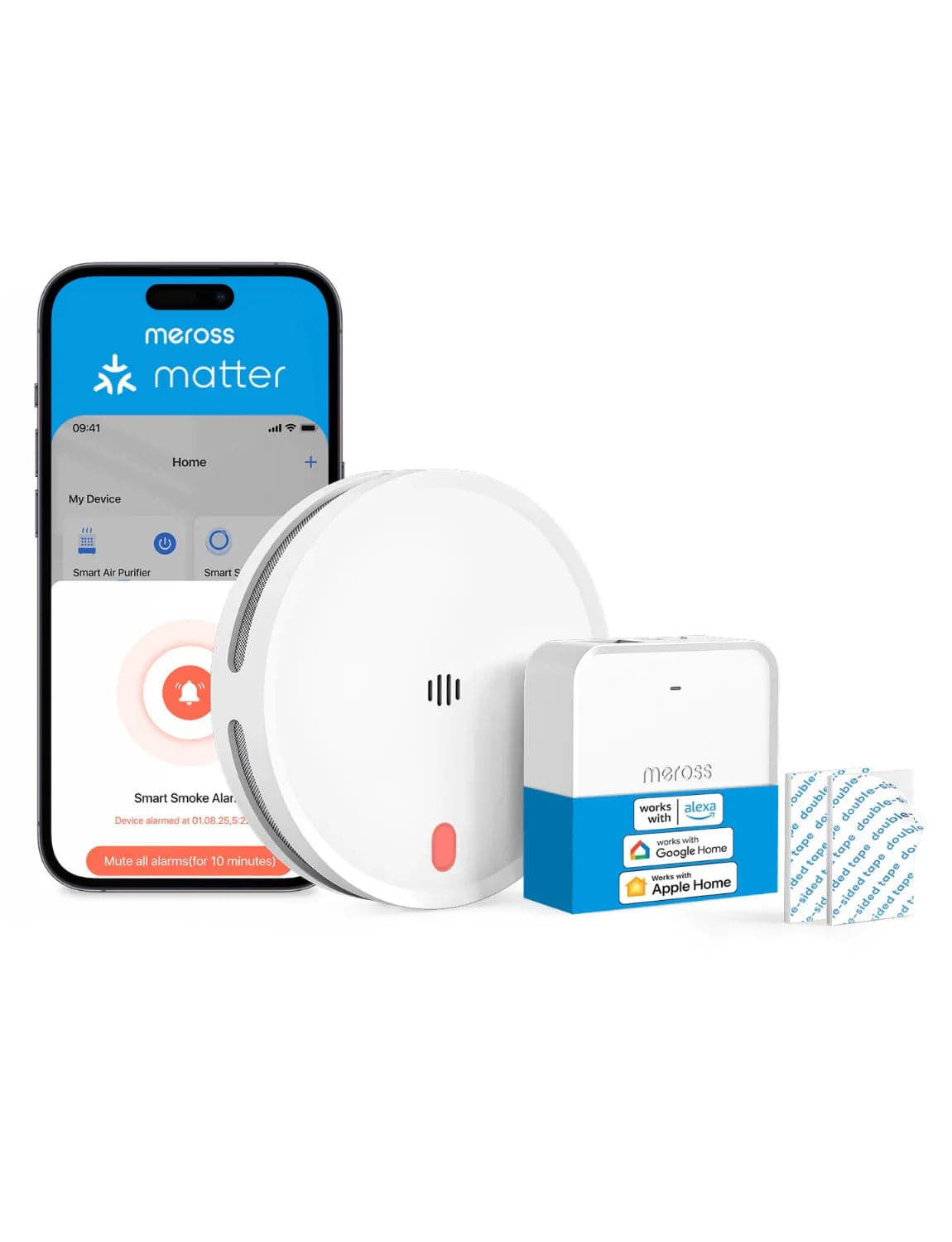 Meross Smart Smoke Alarm Kit (MA151)