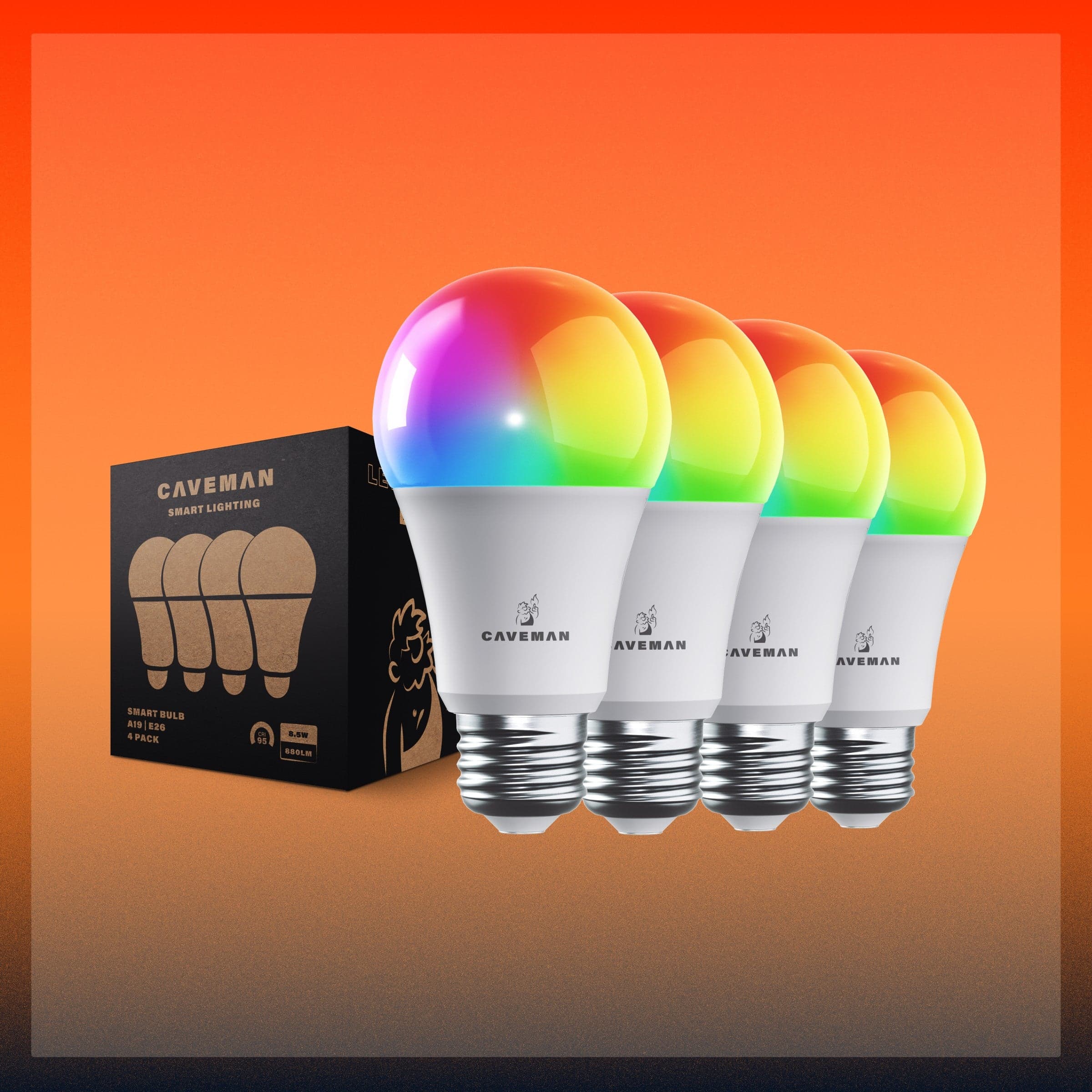Caveman Matter & Wi-Fi A19 Smart LED Light Bulb