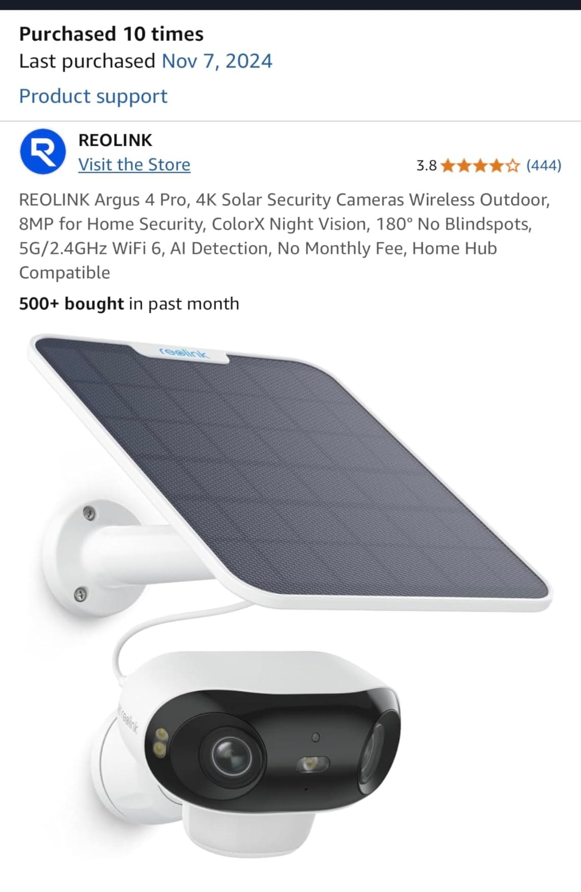 Reolink Argus 4 Pro