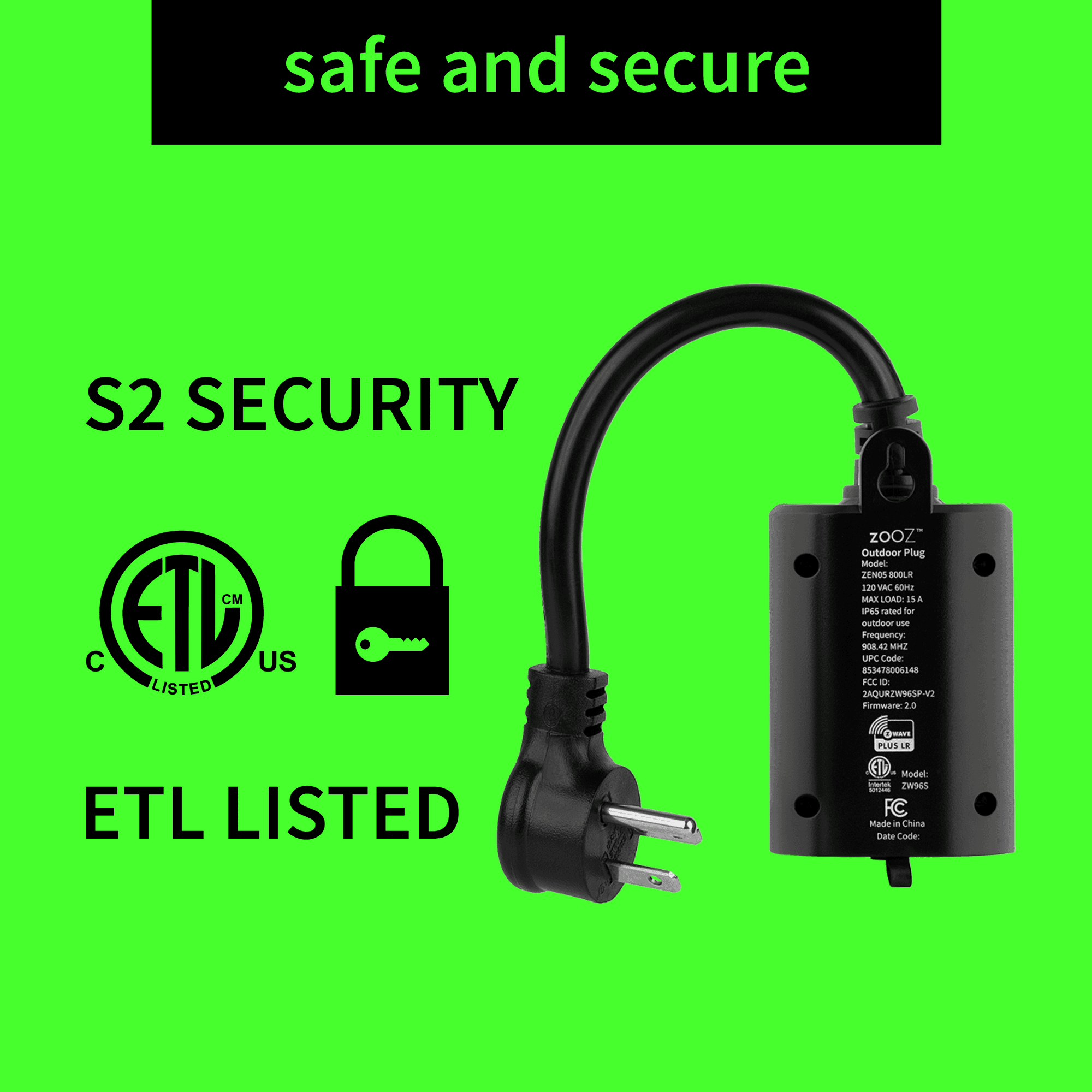 Zooz Z-Wave Outdoor Smart Plug ZEN05