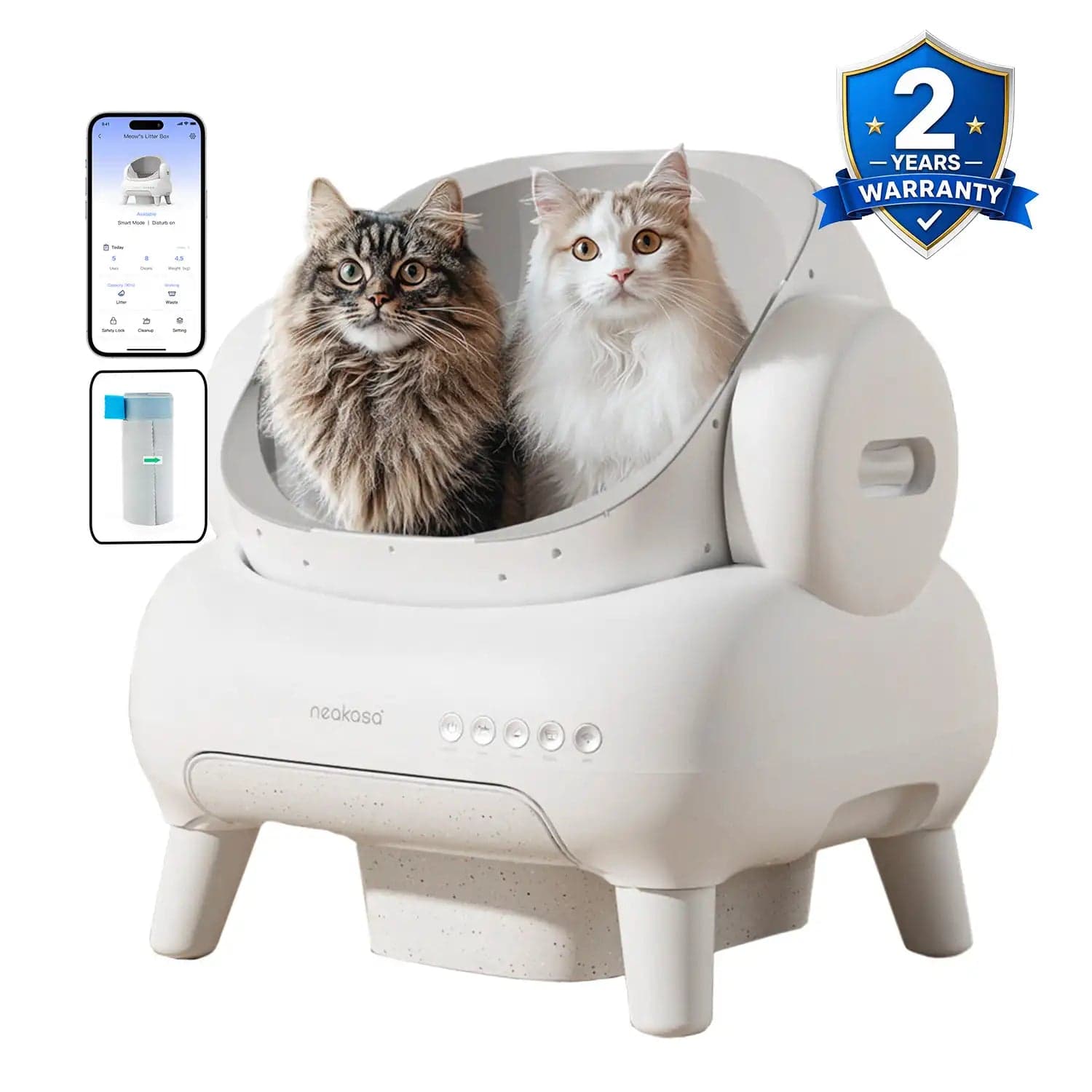 Neakasa M1 Lite Plus Open-Top Self-Cleaning Cat Litter Box