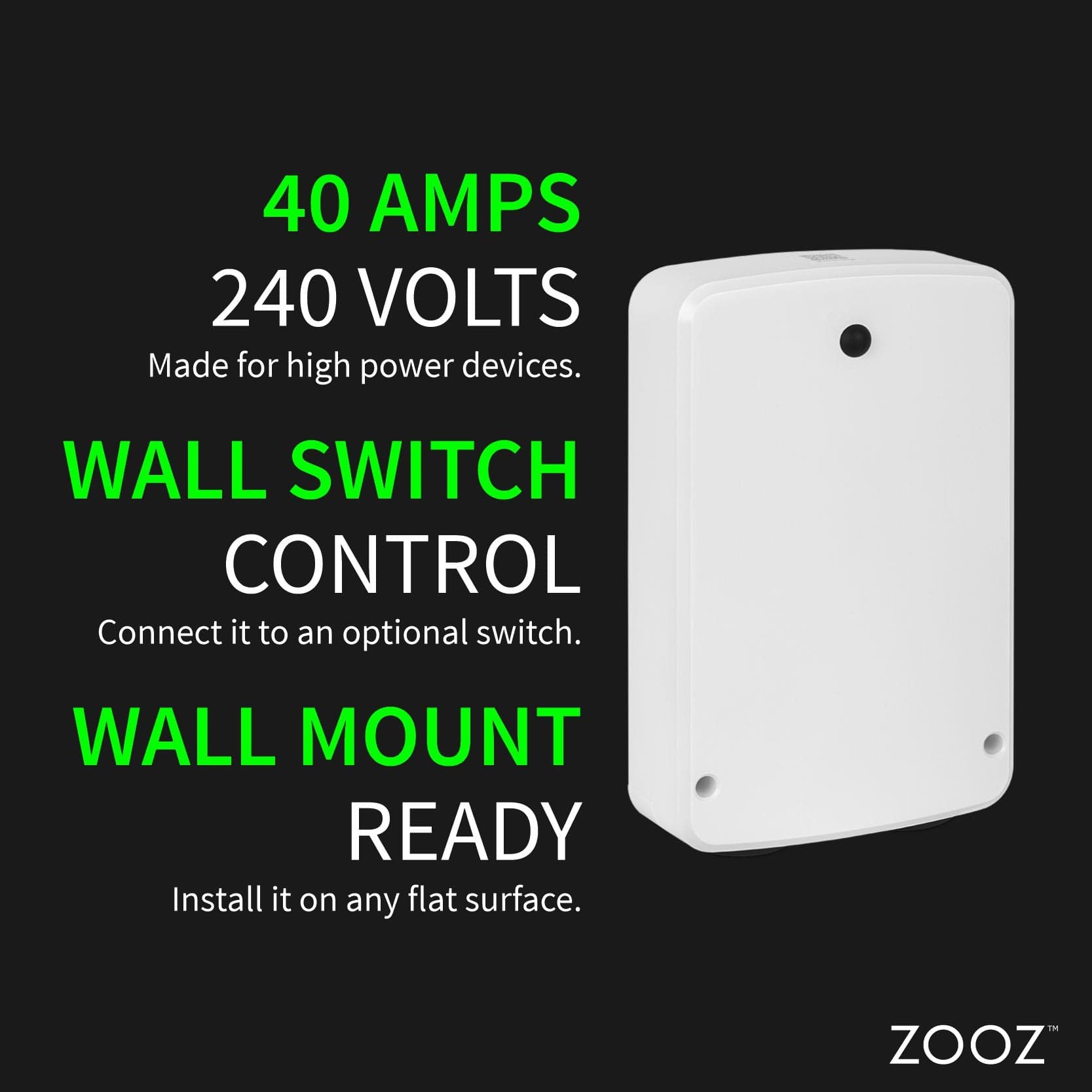 Zooz Z-Wave Long Range High Power Relay ZEN78 800LR