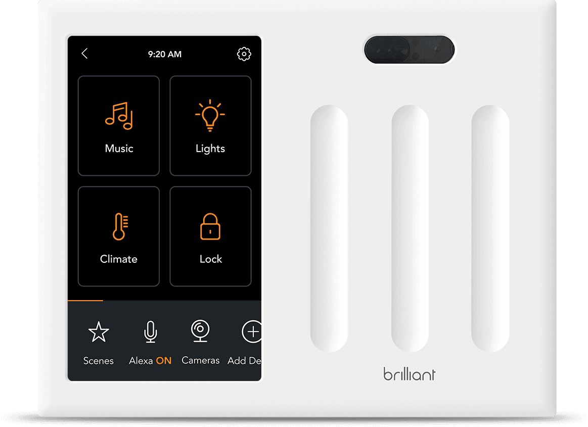 Brilliant 3-Switch Panel
