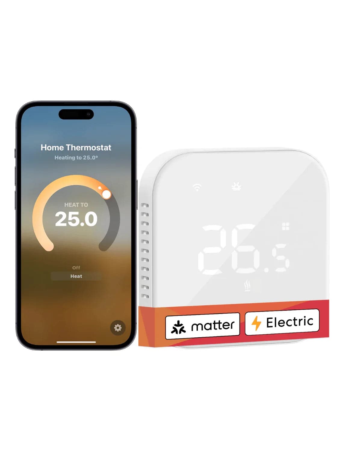 Meross Matter Smart Thermostat for Electric Underfloor Heating System, MTS215MA