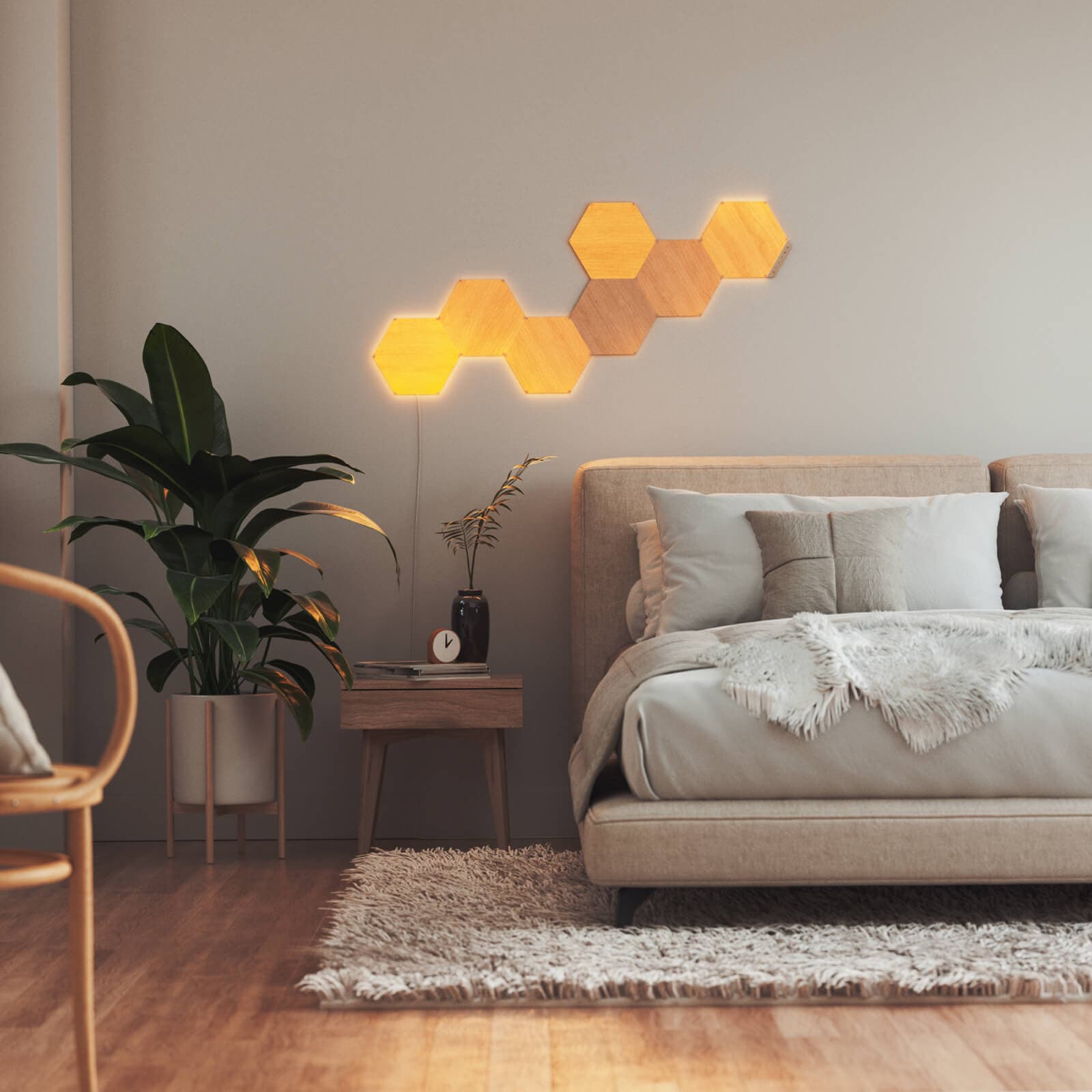 Nanoleaf Elements Hexagons (Wood Look) Smarter Kit