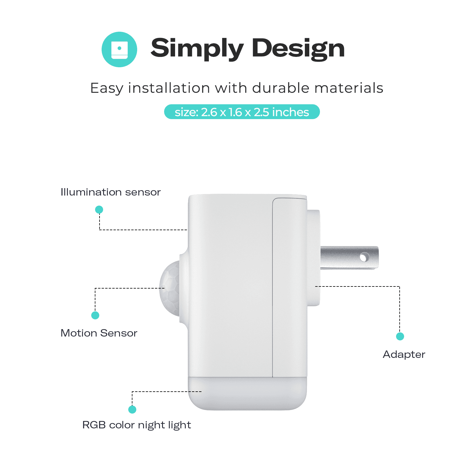 Third Reality Multi-Function Night Light