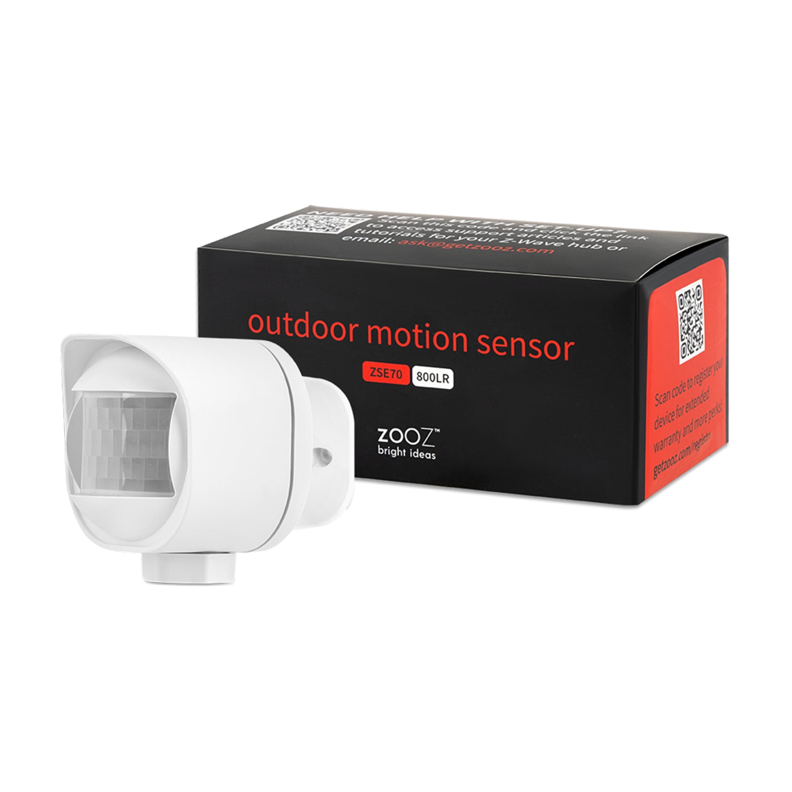 Zooz 800 Series Z-Wave Long Range Outdoor Motion Sensor ZSE70 800LR